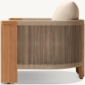Striata Teak Lounge Chair - Image 3
