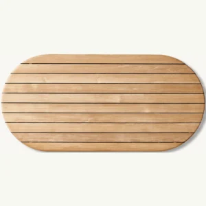 Striata Teak Rectangular Coffee Table - Image 3