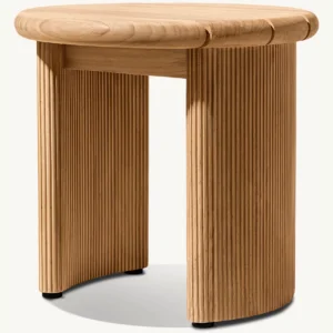 Striata Teak Side Table - Image 2