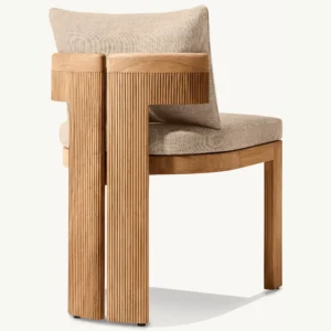 Striata Teak Dining Side Chair - Image 3