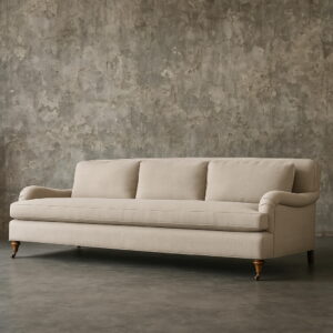 Belgian Classic Roll Arm Bench-Cushion Sofa - Image 2