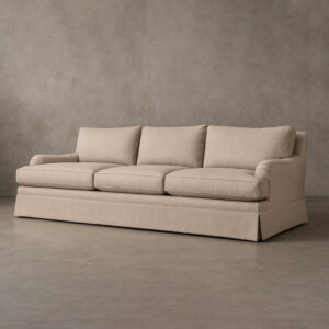 Belgian Classic Roll Arm 3-Cushion Slipcovered Sofa - Image 2
