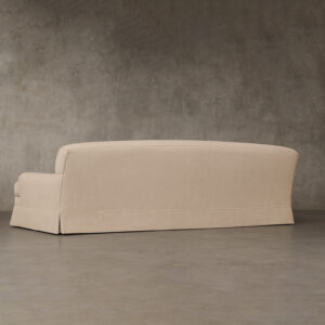 Belgian Classic Roll Arm 3-Cushion Slipcovered Sofa - Image 3