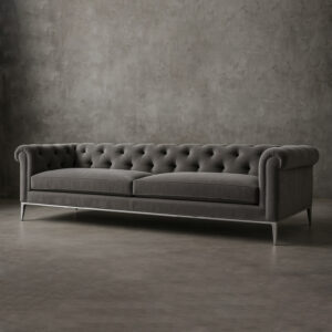 Italia Chesterfield Sofa - Metal Base - Image 2