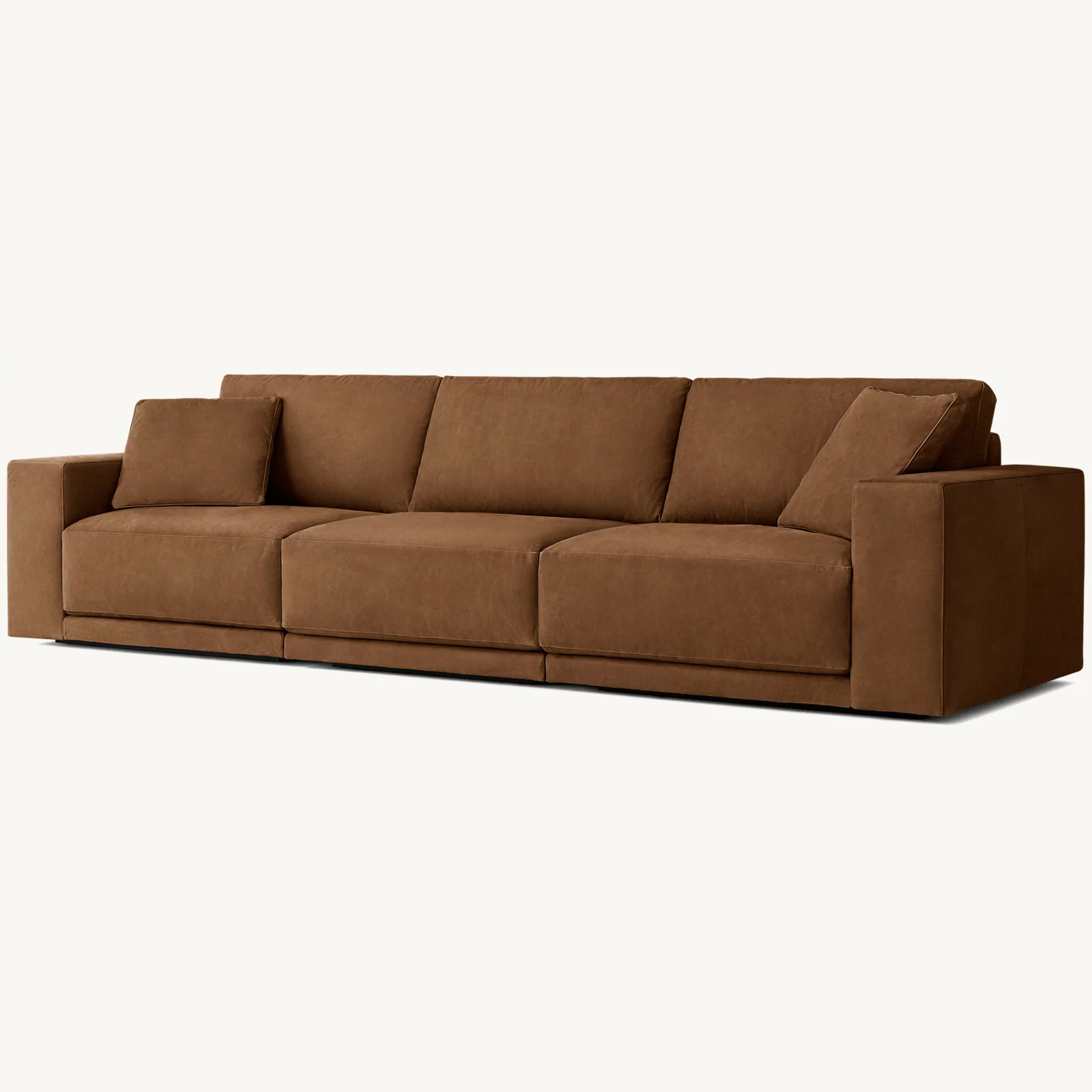 01 (1) Bella Leather Modular 3 Piece Sofa - Image 1