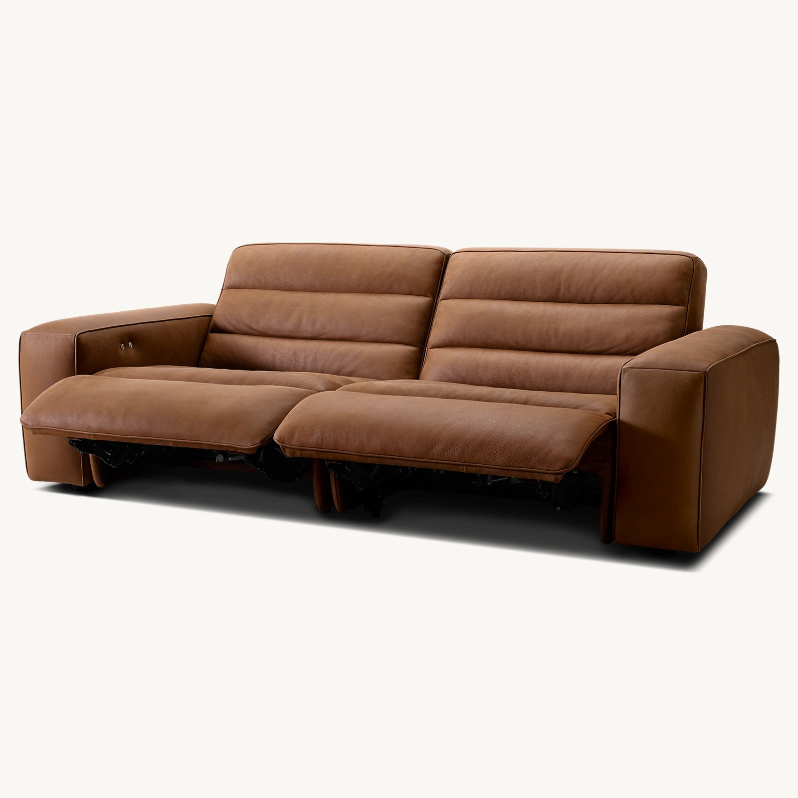 01 (1) Chelsea Motion Leather Modular 2 Piece 2 Recliner Sofa - Image 1