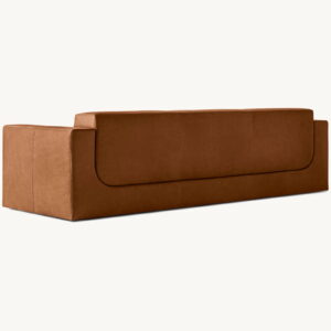 Sculptural Leather Sofa - Image 2