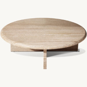 Ravenna Italian Travertine Nesting Table - Image 2