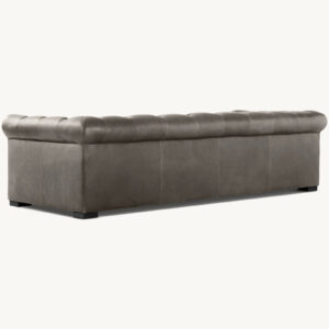 Modena Leather Chesterfield 2 Cushion Sofa - Image 2