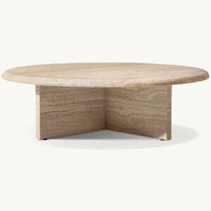 Ravenna Italian Travertine Nesting Table - Image 3