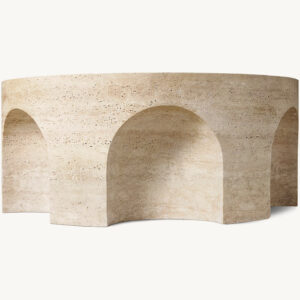 Volta Carved Round Coffee Table - Image 2