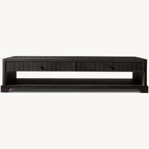 Genevieve Reeded Coffee Table With Drawers - Image 3