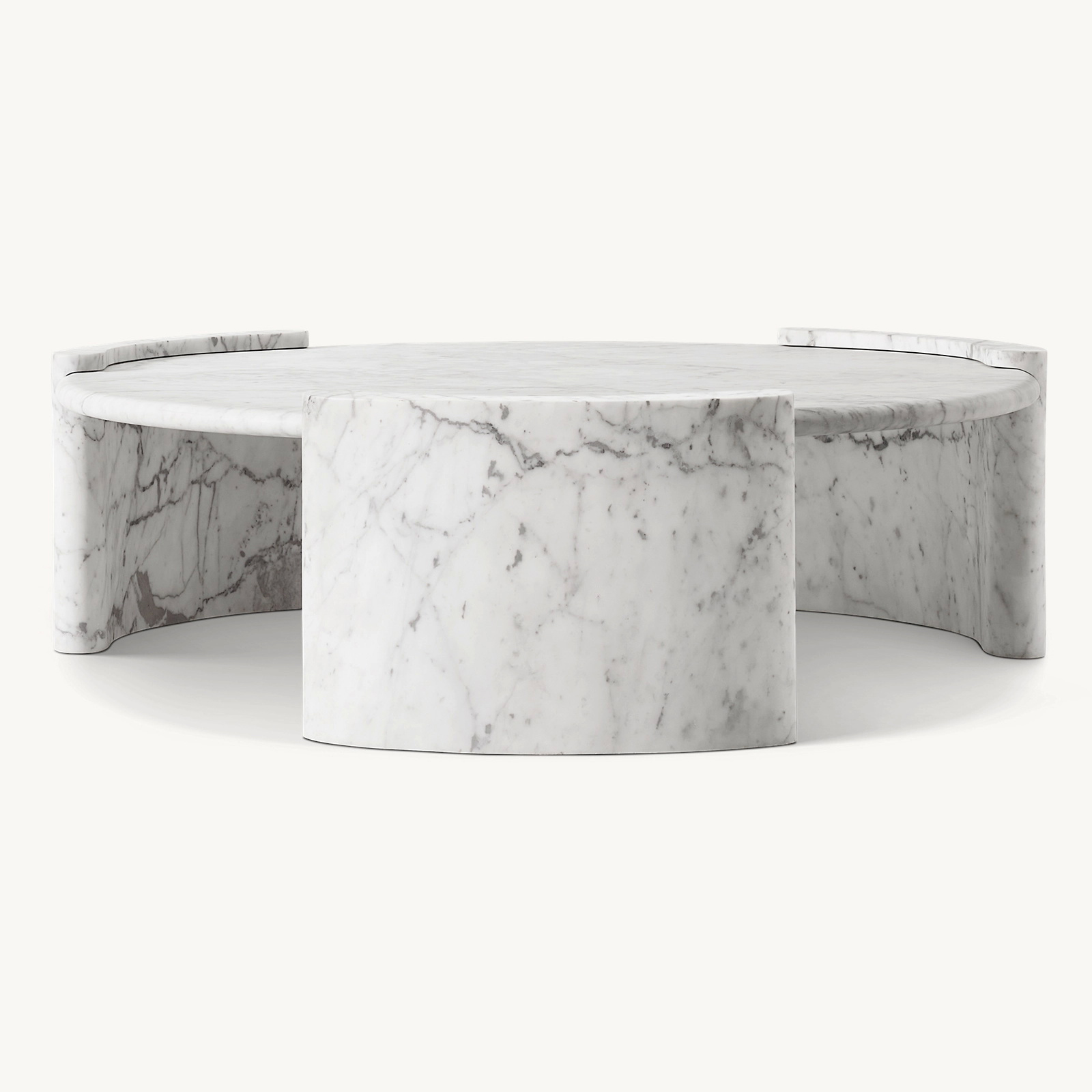 01 (4) Cardin Round Coffee Table - Image 1