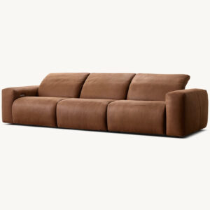Blake Motion Leather Modular 3 Piece 3 Recliner Sofa - Image 2