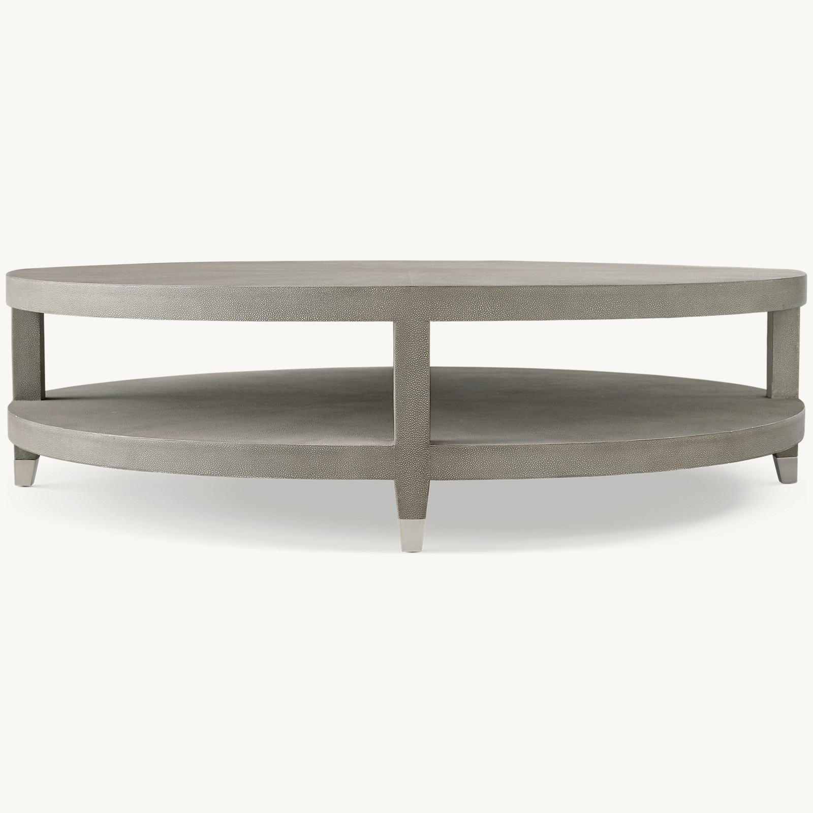 01 (6) Graydon Shagreen Round Coffee Table - Image 1