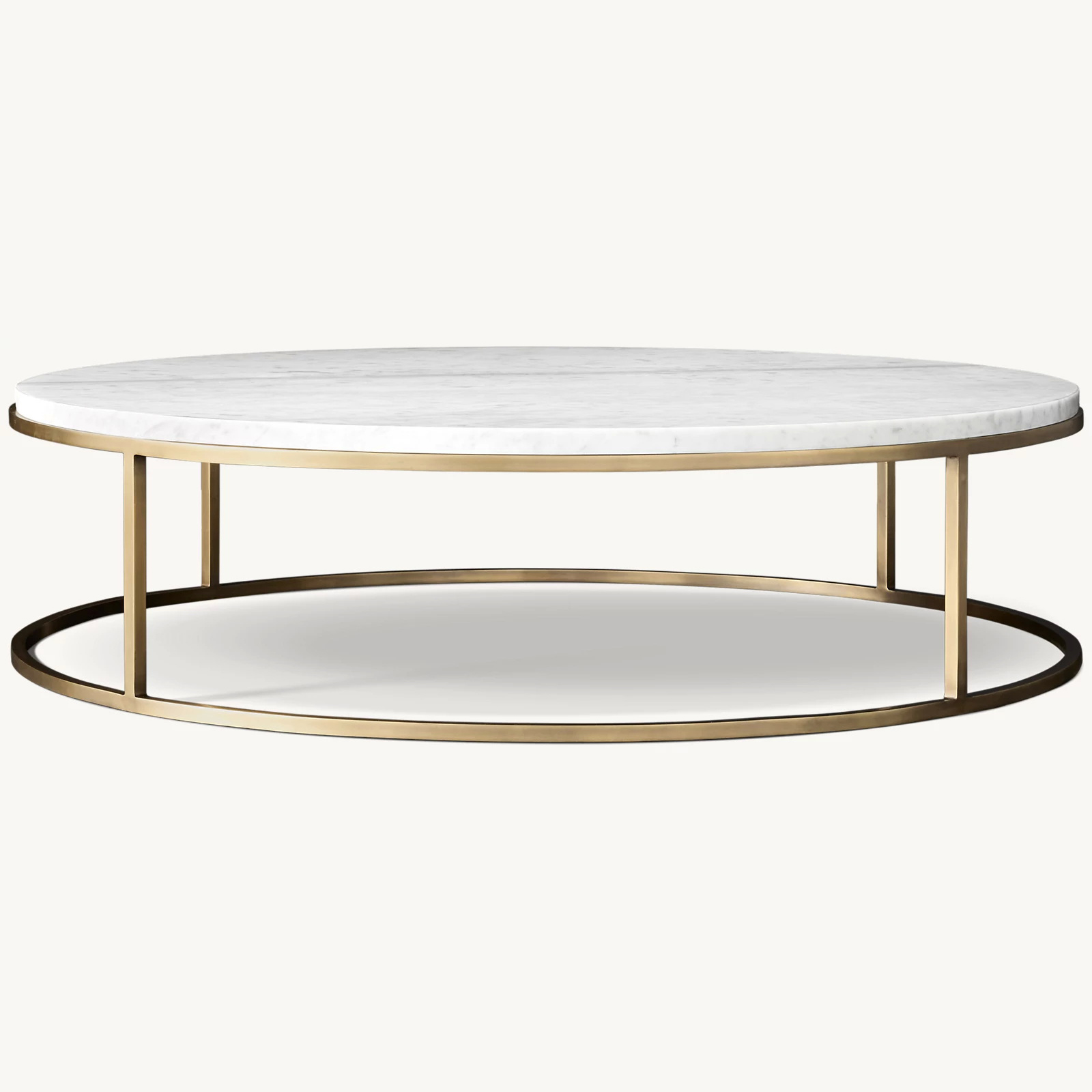 01 (6) Nicholas Marble Round Coffee Table - Image 1