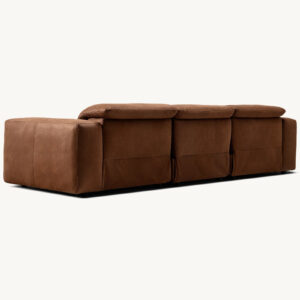 Blake Motion Leather Modular 3 Piece 3 Recliner Sofa - Image 3