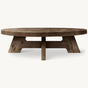 Davos Oak Round Coffee Table - Image 2