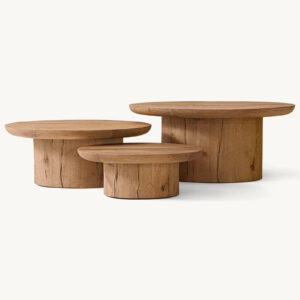 Oslo Pedestal Nesting Coffee Table - Image 2