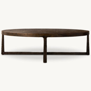 T-Brace Round Coffee Table - Image 3