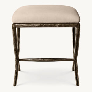 Thaddeus Leather X Base Stool - Image 2