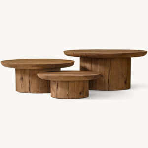 Oslo Pedestal Nesting Coffee Table - Image 4