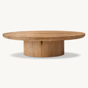 Oslo Pedestal Round Coffee Table - Image 4