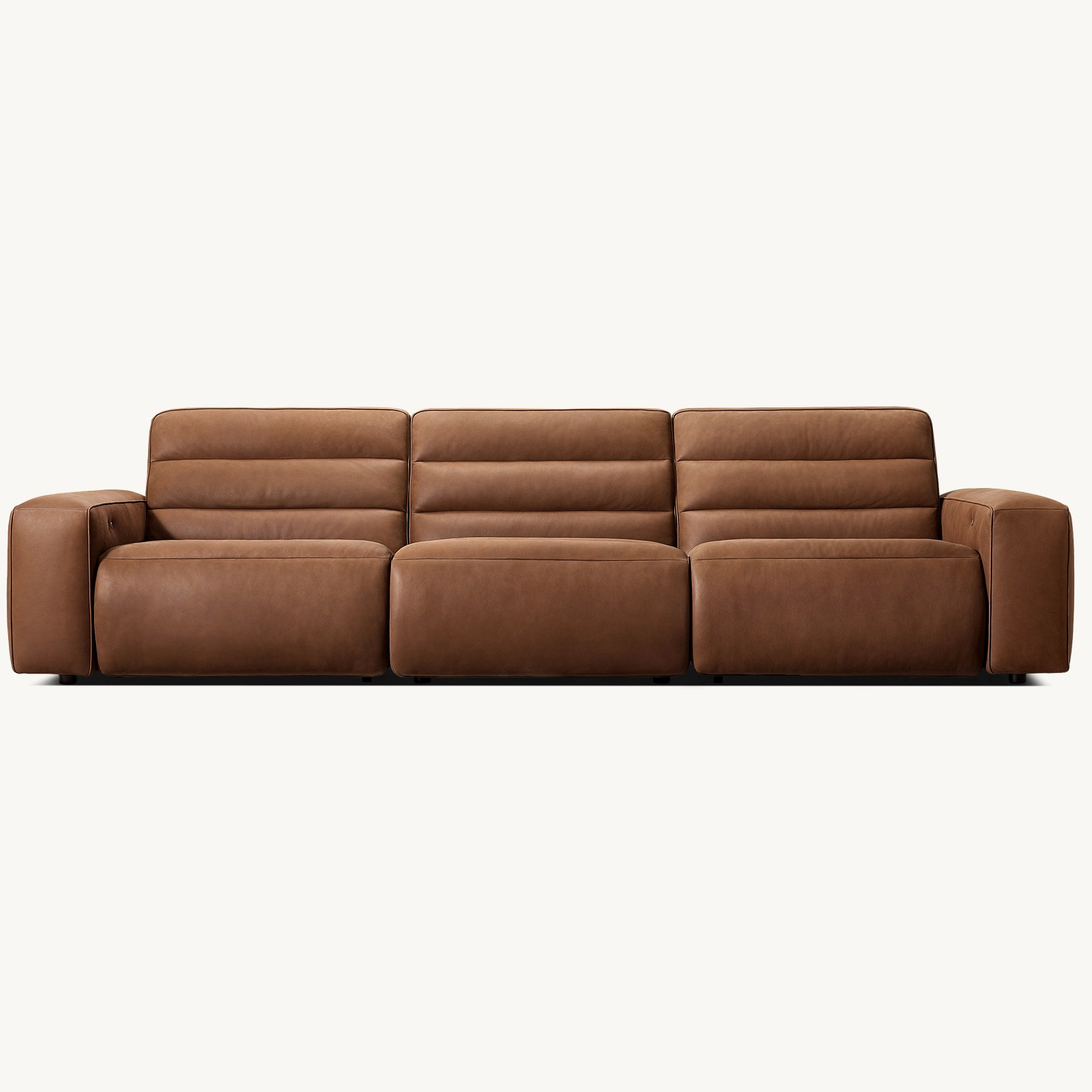01 Chelsea Motion Leather Modular 3 Piece 3 Recliner Sofa - Image 1