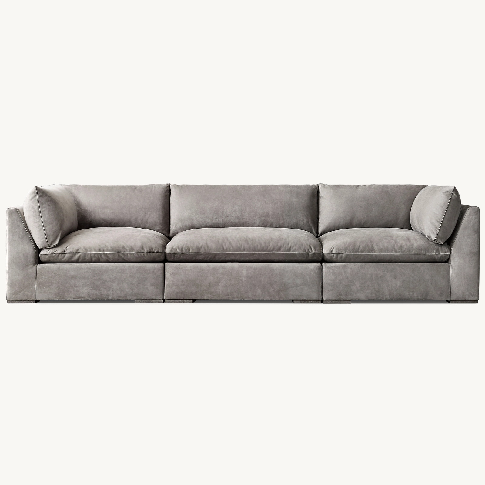 01 Costera Leather Modular 3 Piece Sofa - Image 1