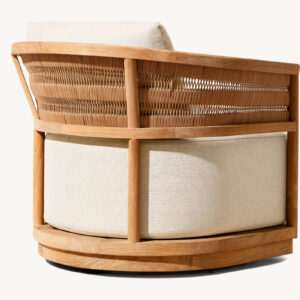 Nusa Teak Swivel Lounge Chair - Image 2