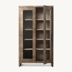 Wyeth Split Bamboo Glass Cabinet - Image 2