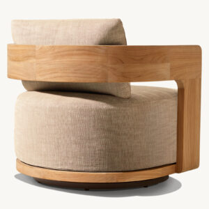 Bronte Teak Swivel Lounge Chair - Image 2