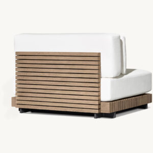 Caicos Teak Modular Armless lounge chair - Image 2