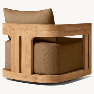 Matira Teak Swivel Lounge Chair - Image 2