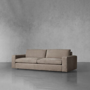 Kipton Wide Arm Nubuck Leather Sofa - Image 2