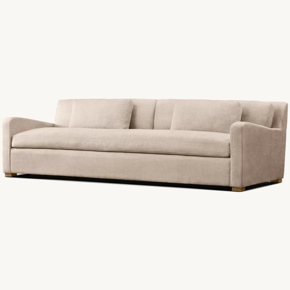 10002 Belgian Slope Arm Bench Cushion Sofa - Image 1