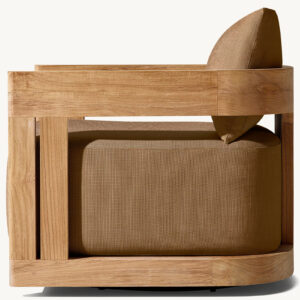 Matira Teak Swivel Lounge Chair - Image 3