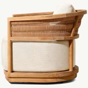 Nusa Teak Swivel Lounge Chair - Image 3