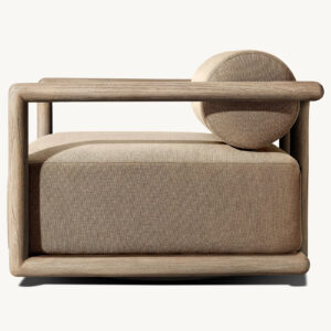 Palma Teak Swivel Lounge Chair - Image 2
