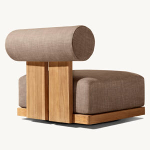 Vigo Teak Swivel Lounge Chair - Image 3