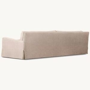 Belgian Slope Arm Slipcovered Bench Cushion Sofa - Image 2