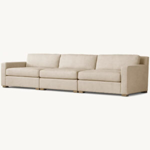Belgian Track Arm Modular 3 Piece Sofa - Image 2