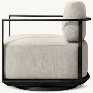 Málaga Aluminum Swivel Lounge Chair - Image 3