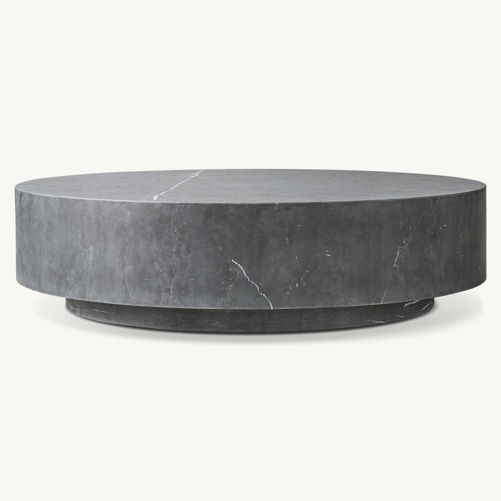 10006 Marble Plinth Round Coffee Table - Image 1