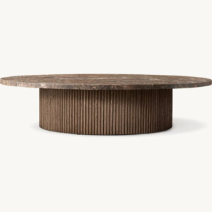 Mulholland Stone Round Coffee Table - Image 3