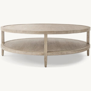 French Contemporary Round Coffee Table - Image 2