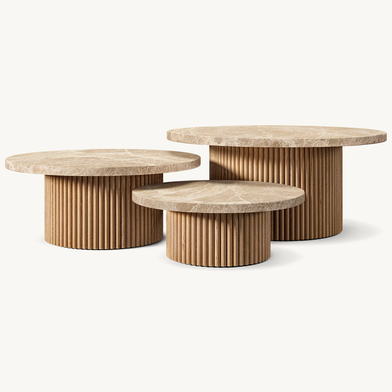 10011 Mulholland Stone Nesting Coffee Table - Image 1