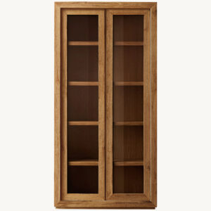 Reclaimed Oak Glass Cabinet - Image 4