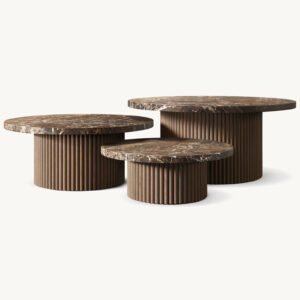 Mulholland Stone Nesting Coffee Table - Image 3
