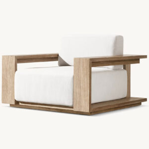 Bahia Teak Swivel Lounge Chair - Image 2